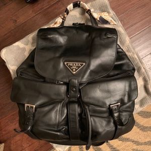 Prada Vitello Leather Backpack